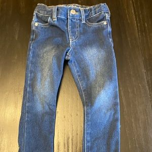 Cat & jack dark wash jeans adjustable waist band size 2T